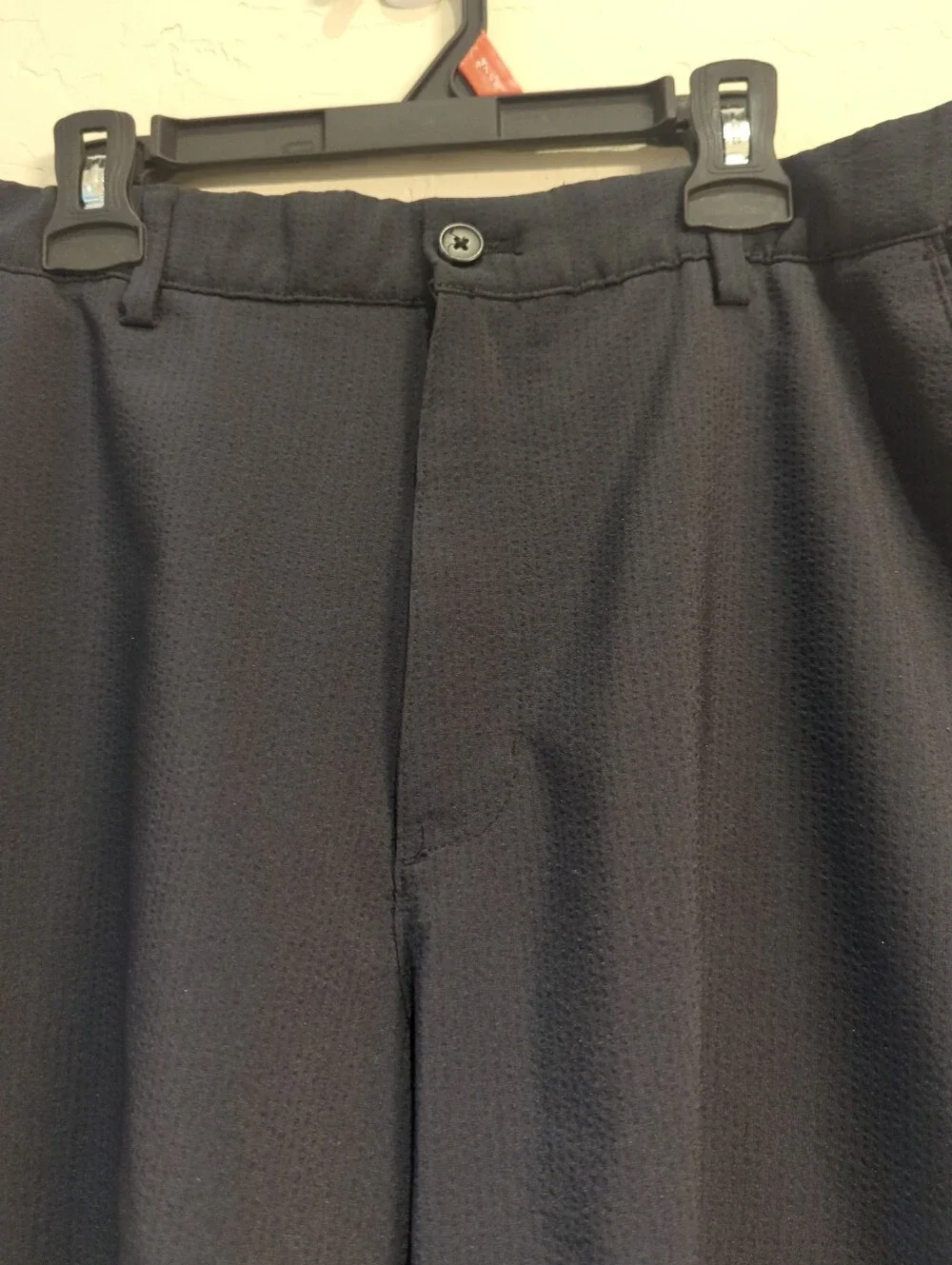 Greg Norman Golf Shorts Mens Sz 36 Pockets Zip Closure Navy